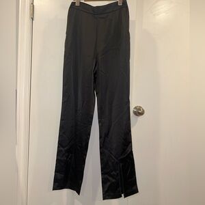Women’s Satin Black Pants